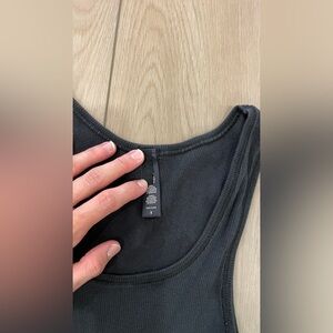 Skims cotton ribbed tank top
